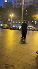 Evening street activity captured in urban public spaces