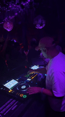DJ performance and sparkler celebration captured at North Kuta nightclub