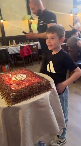 Birthday celebration with strawberry cake observed in Elin Pelin
