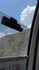 Caracas cable car system documented during afternoon operation