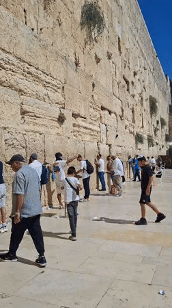 Afternoon activity at the Western Wall plaza, Jerusalem