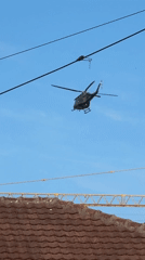 Black helicopter spotted flying over Podgorica, Montenegro