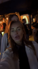 Young women document nightlife activities in Krasnoyarsk venues