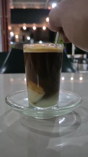 Coffee preparation observed in Lhokseumawe cafe setting