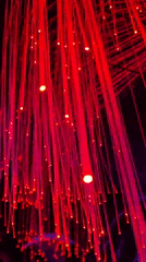 Coffee and glowing installations at a Gwangmyeong cafe morning