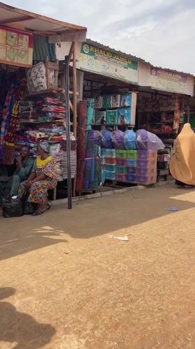 Ordinary market life unfolds in Zaria, Nigeria streets