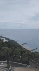 Coastal development documented in Simeiz, Ukraine seaside settlement