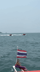 Morning boat journey captures Thai waters near Pattaya