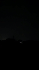 Lightning illuminates stormy night in Nkpor, Nigeria