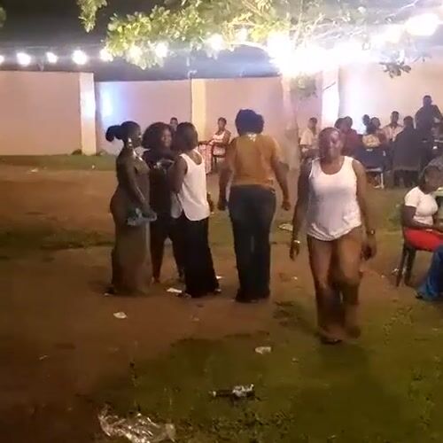 Evening outdoor party with dancing in Akwanga, Nigeria