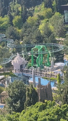 Roller coaster filmed at Ukrainian park in Simeiz