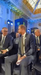 Prince Harry attends formal event in Kyiv, Ukraine