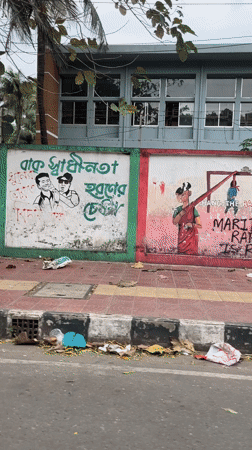 Morning street life captured in Dhaka, Bangladesh