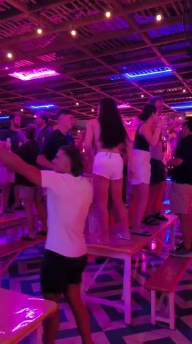 Vibrant nightclub scene captured in North Kuta Indonesia