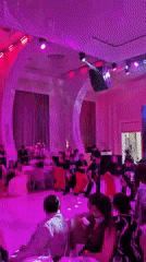 Wedding reception in full swing at Astana ballroom