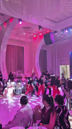 Formal reception in full swing at an Astana ballroom