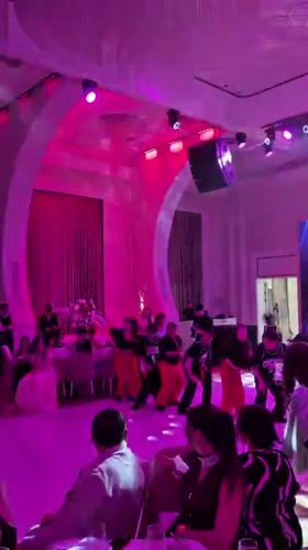 Wedding reception in full swing at Astana ballroom