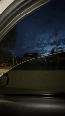 Nighttime residential drive documented in Perm, Russia