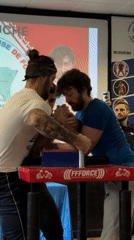 Arm wrestling competition held in Woippy, France
