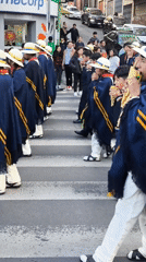 Religious procession with marching bands fills La Paz streets