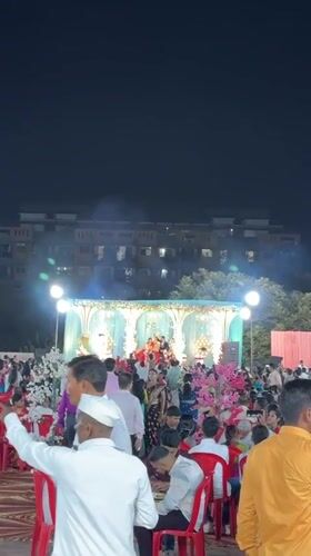 Traditional wedding celebration held in Shahapur, India