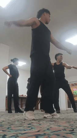 Dance rehearsal and street wandering in Porlamar, Venezuela