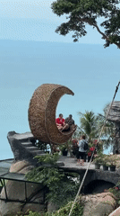 Tourist captures whimsical attractions and ocean views in Baan Lamai