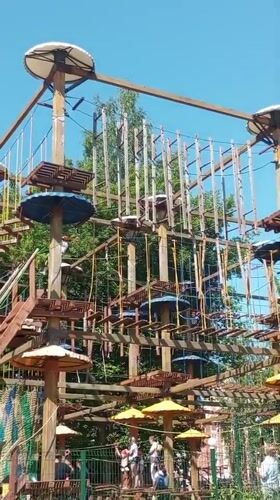 Family amusement park day in Izhevsk with rides and zoo
