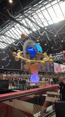 Busy airport terminal interior documented in Khimki, Russia