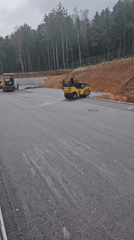 Road construction work underway in Vratsa Bulgaria