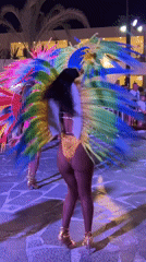 Nighttime carnival parade lights up Sharm El Sheikh streets