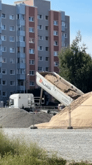 Construction and public space coexist in a Tallinn neighborhood