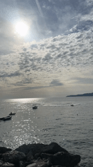 Sunny afternoon coastal scenes documented along Montenegro's Adriatic shore
