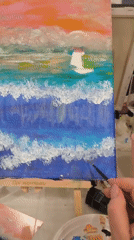 Art class with food and champagne in Fryazino, Russia