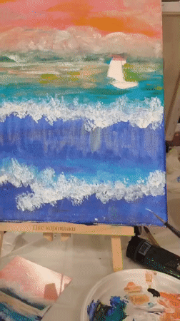 Art class with food and champagne in Fryazino, Russia