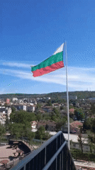 Panoramic views captured of Svishtov Bulgaria from elevated position