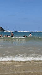 Summer morning on La Concha Beach, San Sebastián