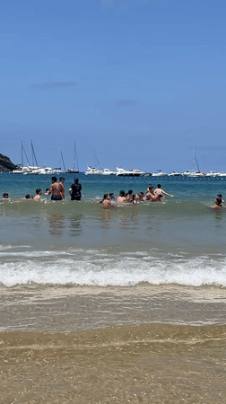 Summer morning on La Concha Beach, San Sebastián