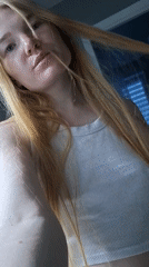 Woman takes multiple selfies in Chaikovsky bathroom early morning