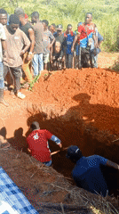 Community burial ceremony observed in rural Democratic Republic Congo