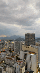 Aerial twilight views captured of Nha Trang cityscape