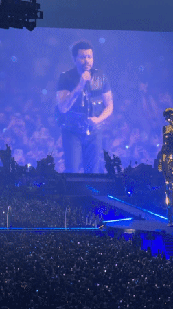 Live concert in Amsterdam featuring a striking metallic stage sculpture