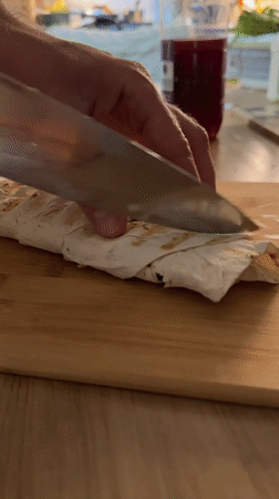 Kitchen food prep and home workout captured in Fethiye