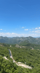 Scenic views and roadside gathering documented in Bukovik, Montenegro