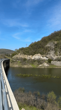 Scenic river valley documented in Asparuhovo, Bulgaria