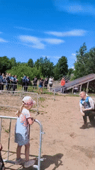 Obstacle course race in full swing in Sertolovo, Russia