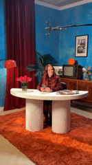 Retro-themed film production captured at London studio Tuesday afternoon