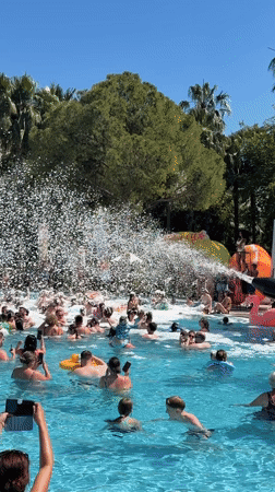 Foam party draws crowds to Manavgat pool