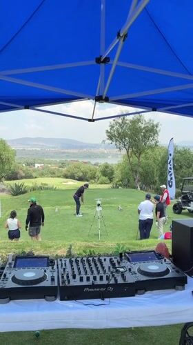 Golf event with DJ entertainment held in Amanali, Mexico