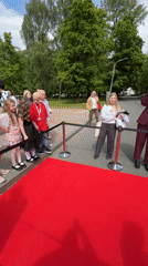 Community art festival with red carpet event in Veliky Novgorod